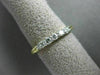 ESTATE .25CT DIAMOND 14K YELLOW GOLD 3D 5 STONE CLASSIC WEDDING ANNIVERSARY RING