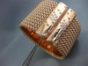 ESTATE EXTRA LARGE 1.50CT DIAMOND 14K ROSE GOLD MULTI ROW ETOILE BANGLE BRACELET