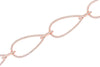 ESTATE 1.26CT DIAMOND 18KT ROSE GOLD 3D CLASSIC OPEN TEAR DROP TENNIS BRACELET