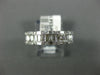 WIDE .75CT DIAMOND 14KT WHITE GOLD 3D ROUND & BAGUETTE CLASSIC ANNIVERSARY RING