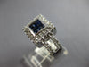 .90CT DIAMOND & AAA SAPPHIRE 14KT WHITE GOLD PRINCESS & ROUND INVISIBLE FUN RING