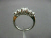 ESTATE .78CT DIAMOND LUCIDA 5 STONE 14KT WHITE GOLD ENGAGEMENT RING STUNNG 16301