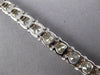ESTATE EXTRA LARGE 22.46CT DIAMOND 14KT WHITE GOLD CLASSIC ROUND TENNIS BRACELET