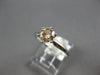 .60CT CHOCOLATE FANCY DIAMOND 14KT WHITE GOLD 3D ROUND 6 PRONG ENGAGEMENT RING