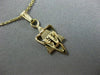 ESTATE 14K YELLOW GOLD 3D DOUBLE SIDED CHAI LIFE MENORAH FLOATING PENDANT #25451