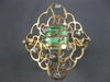 EXTRA LARGE .20CT DIAMOND 18K WHITE & ROSE GOLD OPEN FILIGREE ETOILE FLOWER RING