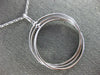 LARGE 2.22CT DIAMOND & AAA RUBY 18K WHITE GOLD CIRCULAR INTERTWINING FUN PENDANT