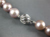EXTRA LONG DIAMOND & AAA WHITE & PINK SOUTH SEA PEARL 14KT WHITE GOLD NECKLACE