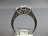 1.0CT DIAMOND 14KT WHITE GOLD ROUND 3 STONE PAST PRESENT FUTURE ENGAGEMENT RING