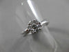 ANTIQUE .66CT DIAMOND 14KT WHITE GOLD DOUBLE BAND FLOWER ENGAGEMENT RING #19377