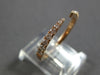 ESTATE .32CT DIAMOND 14KT ROSE GOLD 3D ROUND CLASSIC JOURNEY LOVE RING