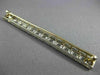 ANTIQUE LONG .50CT DIAMOND PLATINUM 3D OPEN RECTANGULAR FILIGREE PIN BROOCH