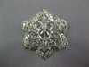 ESTATE .53CT DIAMOND 14K 2 TONE GOLD 3D FLOWER CLUSTER HALO FRIENDSHIP LOVE RING