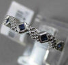 ANTIQUE .22CT AAA SAPPHIRE 14KT WHITE GOLD 5 STONE FILIGREE RING AMAZING!!!!!!!!
