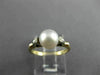 ESTATE AAA SOUTH SEA PEARL 14KT TWO TONE GOLD CLASSIC SOLITAIRE LOVE RING #19519