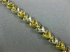 ANTIQUE 1.07CT DIAMOND 18KT TWO TONE GOLD 3D CLASSIC HEART ETOILE BRACELET #108