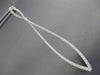 ESTATE EXTRA LARGE 1.74CT DIAMOND 18K WHITE GOLD LEAF TEAR DROP HANGING EARRINGS