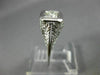 ANTIQUE .22CT DIAMOND 18KT WHITE GOLD 3D SOLITAIRE SQUARE ENGAGEMENT RING #26655