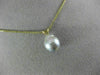 ESTATE AAA SOUTH SEA PEARL 14KT YELLOW GOLD 3D CLASSIC SOLITAIRE PENDANT #26258