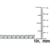 ESTATE 3.0CT DIAMOND 14KT WHITE GOLD 3D CLASSIC ROUND TENNIS BRACELET