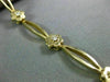ANTIQUE .30CT ROUND DIAMOND 14K YELLOW GOLD CLASSIC DAISY FLOWER BRACELET #10577