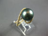 .45CT DIAMOND & AAA TAHITIAN PEARL 18KT YELLOW GOLD CRISS CROSS LOVE KNOT RING
