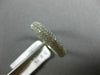 ESTATE .76CT DIAMOND 14K WHITE GOLD 3D MICRO PAVE SEMI ETERNITY ANNIVERSARY RING