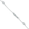 ESTATE 2.0CT DIAMOND 14KT WHITE GOLD 3D ROUND CLASSIC BY THE YARD LOVE NECKLACE