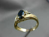 ESTATE .50CT DIAMOND & AAA MARQUISE SAPPHIRE 14KT YELLOW GOLD SWIRL RING #22355