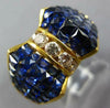 LARGE 81.35CT DIAMOND & AAA SAPPHIRE 18KT YELLOW GOLD 3D PRINCESS BOW SHAPE RING