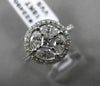 ESTATE LARGE 1.20CT MULTI SHAPE DIAMOND 18KT WHITE GOLD 3D HALO RING #22490