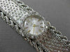 ANTIQUE EXTRA WIDE .45CT DIAMOND 14KT WHITE GOLD LARGE 3D ELECTION WATCH #20453