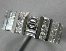 ESTATE .96CTW EMERALD ROUND DIAMOND WEDDING ANNIVERSARY 14K GOLD RING 6.5M 10893