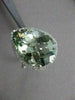 ESTATE 8.40CT DIAMOND & AAA GREEN AMETHYST 14KT WHITE GOLD PEAR HALO RING #21605