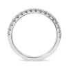 ESTATE .34CT DIAMOND 14K WHITE GOLD ROUND SEMI ETERNITY WEDDING ANNIVERSARY RING
