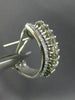 ESTATE WIDE 1.20CT WHITE & CHOCOLATE FANCY DIAMOND 14K WHITE GOLD EARRINGS 22345