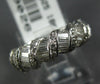 ESTATE 2.13CT DIAMOND 18KT WHITE GOLD ROUND & BAGUETTE ETERNITY ANNIVERSARY RING