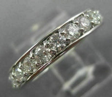 ESTATE .77CT DIAMOND 14KT WHITE GOLD 3D SEMI ETERNITY WEDDIING ANNIVERSARY RING