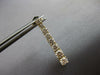 ESTATE LARGE 1.5CT DIAMOND 14KT YELLOW GOLD ROUND JOURNEY FLEXIBLE BAR HANGING EARRINGS
