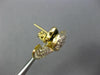 ESTATE EXTRA LARGE 5.39CT DIAMOND 18KT 2 TONE GOLD LEAF CLIP ON EARRINGS #26172
