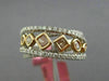 WIDE 1.15CT WHITE & PINK DIAMOND 18KT WHITE & ROSE GOLD 3D CRISS CROSS LOVE RING