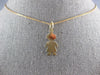 ESTATE 14KT YELLOW GOLD 3D CLASSIC BABY BOY FLAT ENGRAVABLE CHARM PENDANT #27413