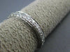 ANTIQUE .58CT DIAMOND 14KT WHITE GOLD MILGRAIN ETERNITY ANNIVERSARY RING #19869