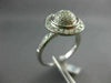 ESTATE LARGE .75CT DIAMOND 14KT WHITE GOLD 3D ROUND HALO DOME GALAXY FUN RING
