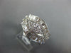 ESTATE WIDE 2.26CT DIAMOND 18KT WHITE GOLD 3D MARQUISE SHAPE ANNIVERSARY RING