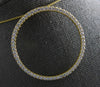 ESTATE EXTRA LARGE 1.04CT DIAMOND 18K WHITE GOLD CIRCLE OF LIFE FLOATING PENDANT