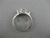 ESTATE .90CT DIAMOND 14K WHITE GOLD 3D PAST PRESENT FUTURE ENGAGEMENT RING 19561