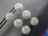 LARGE 4.0CT DIAMOND 14K WHITE GOLD MULTI FLOWER CLUSTER JOURNEY HANGING EARRINGS