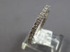 ESTATE .6CT DIAMOND 14K WHITE GOLD 4 PRONG ETERNITY 2mm WEDDING ANNIVERSARY RING