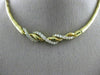 ESTATE 1.80CT DIAMOND 18KT YELLOW GOLD 3D CLASSIC ROPE SWIRL LINK NECKLACE #5535